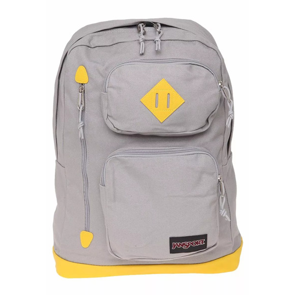 buy jansport houston backpack NEW Jansport Houston Gray Rabbit Laptop Backpack Grey / Yellow